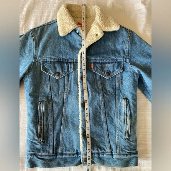 Vintage 70’s Levi’s Sherpa Denim Trucker Jacket - Picture 9 of 16